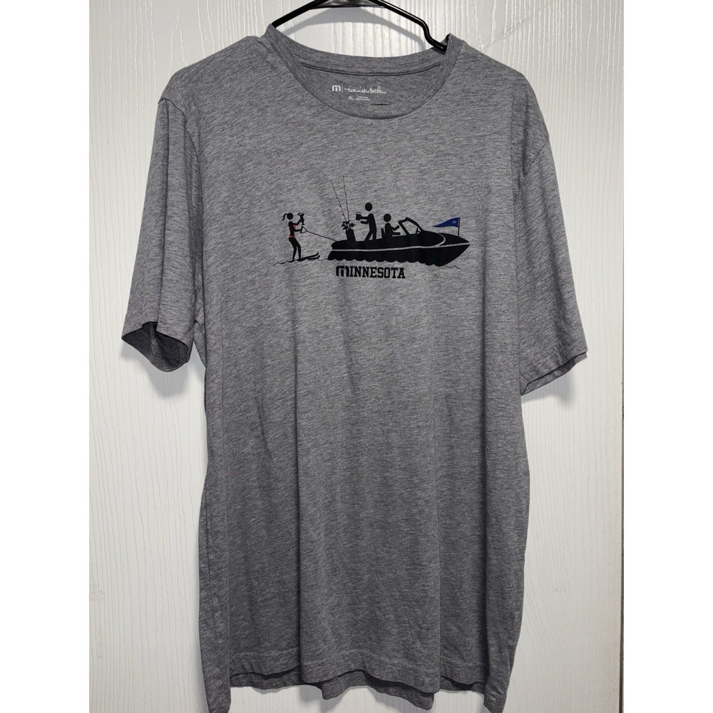 Men's Travis Mathew Minnesota Boating Water Ski T-shirt Gray XLarge